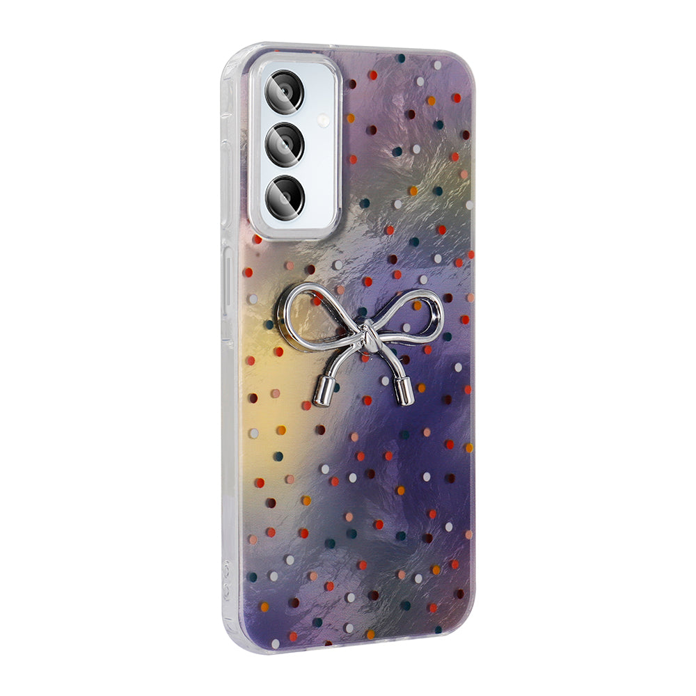 Galaxy A15 Case Camera Protection Figured Zore Ponti Silicone Cover White