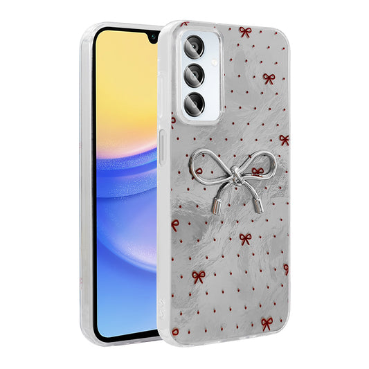 Galaxy A15 Case Camera Protection Figured Zore Ponti Silicone Cover Light Blue