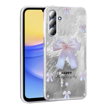 Galaxy A16 Case Patterned Zore Mep Cover Pearly Bow