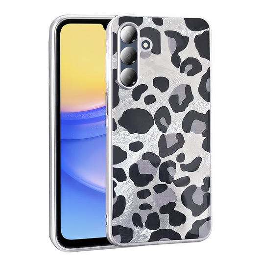 Galaxy A16 Case Patterned Zore Mep Cover Gray Leopard