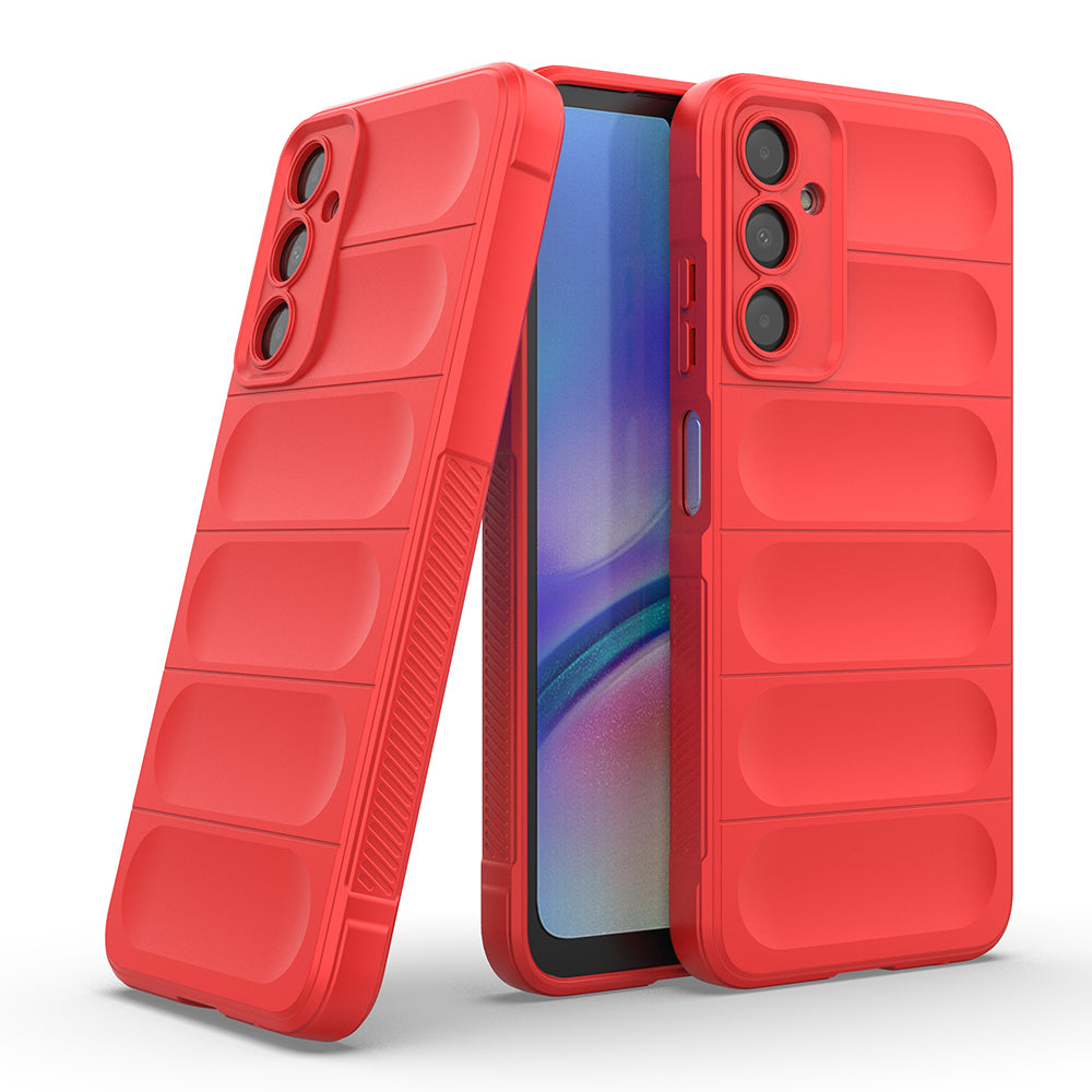 Galaxy A16 Case Flexible TPU Hollow Back Surface Design Zore Ethnic Silicone Cover Navy Blue