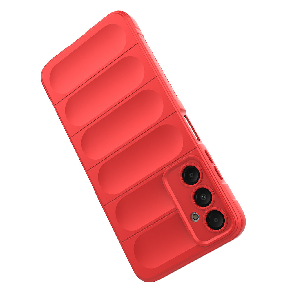Galaxy A16 Case Flexible TPU Hollow Back Surface Design Zore Ethnic Silicone Cover Navy Blue