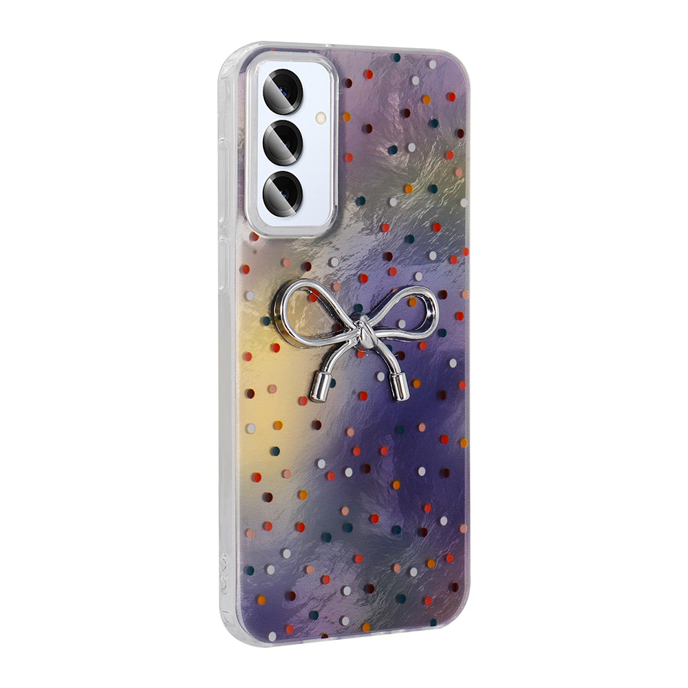 Galaxy A16 Case Camera Protection Figured Zore Ponti Silicone Cover Lilac