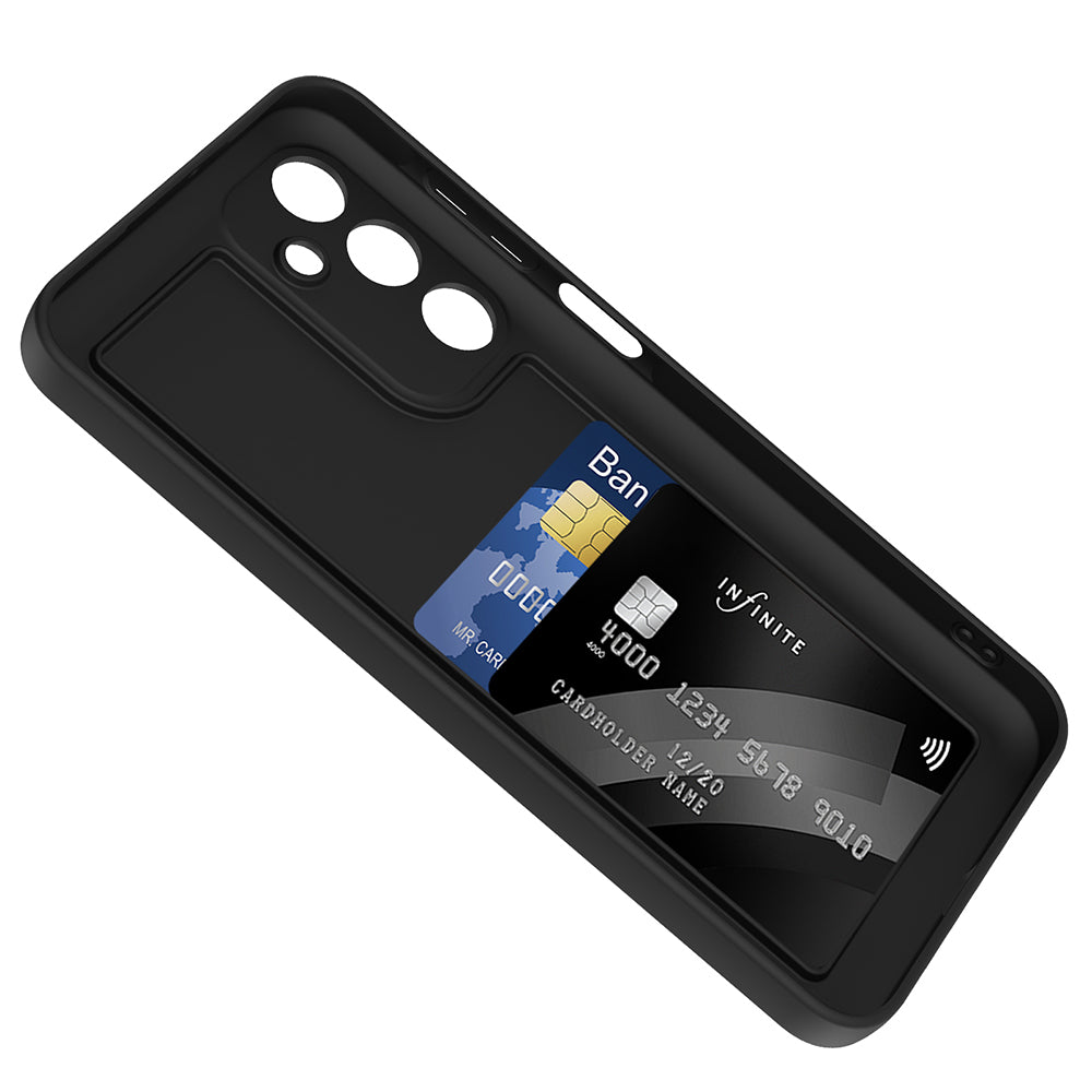 Galaxy A16 Case Camera Protection Card Holder Zore Vitra Cover Gray