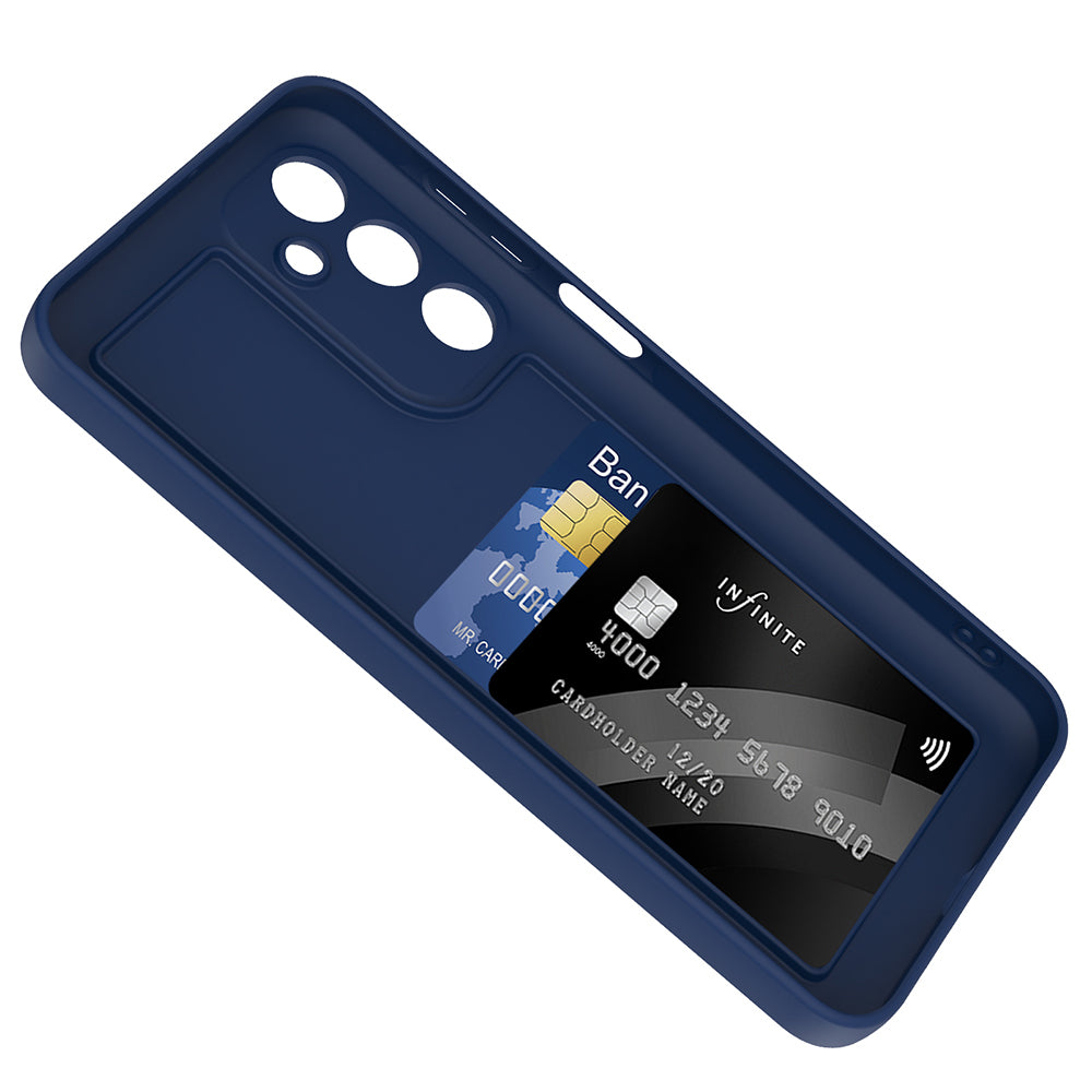 Galaxy A16 Case Camera Protection Card Holder Zore Vitra Cover Black