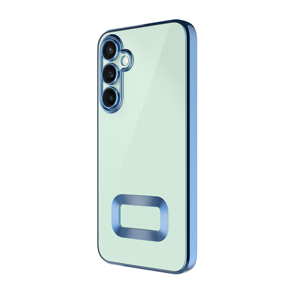Galaxy A16 Case Camera Protection Logo Showing Zore Omega Cover Blue