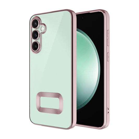 Galaxy A16 Case Camera Protection Logo Showing Zore Omega Cover Rose Gold