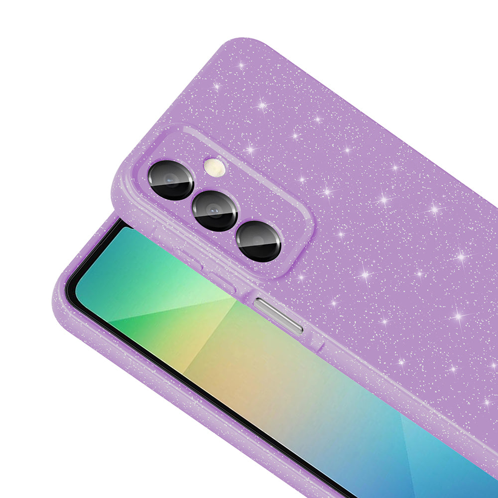 Galaxy A16 Case Camera Protection Glitter Luxury Zore Cotton Cover Black