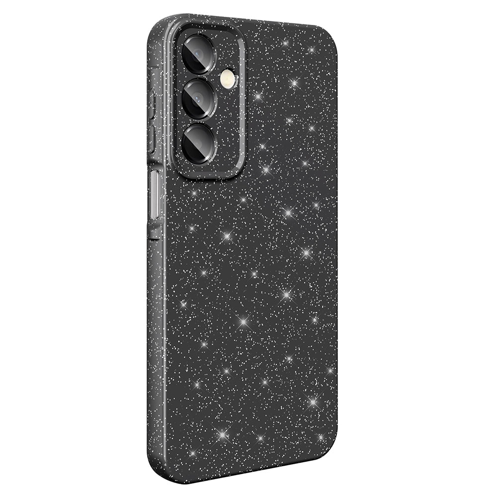 Galaxy A16 Case Camera Protection Glitter Luxury Zore Cotton Cover Black