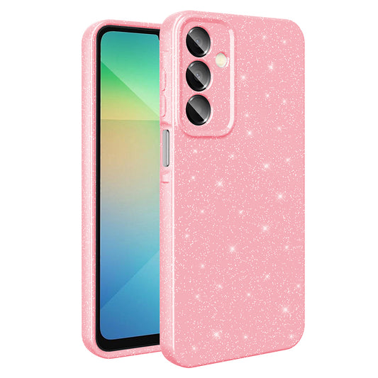 Galaxy A16 Case Camera Protection Glitter Luxury Zore Cotton Cover Light Pink