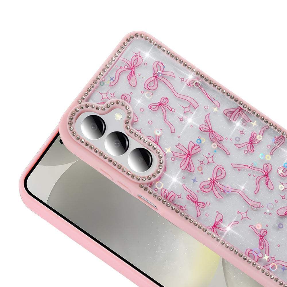 Galaxy A16 Case Stone and Glitter Design Zore Azra Cover Black