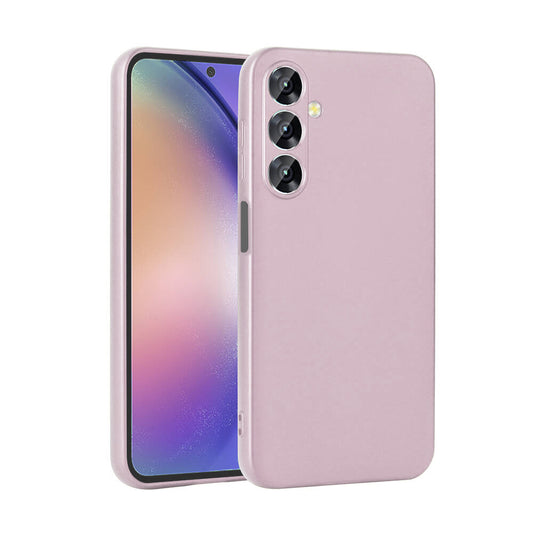 Galaxy A16 Case Zore Premier Silicone Cover Rose Gold