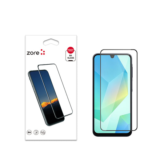 Galaxy A16 Zore Edge Shatter Resistant Glass Screen Protector Black