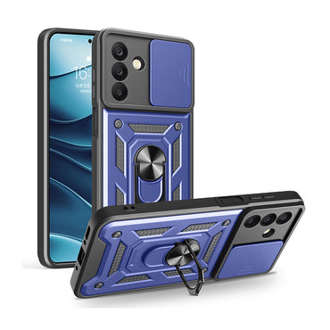 Galaxy A17 Case Magnetic Stand Camera Protection Zore Sliding Vega Cover Black