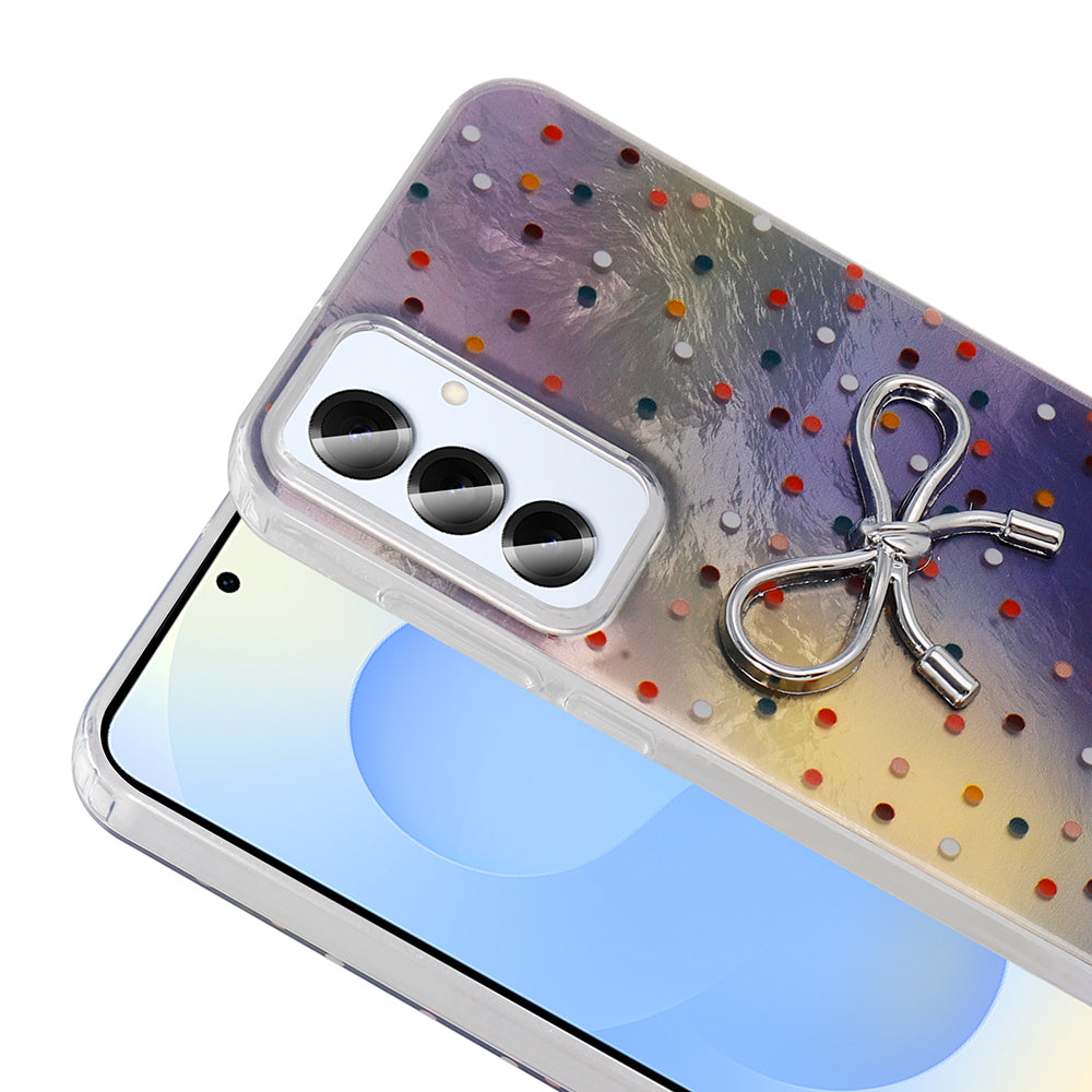 Galaxy A25 Case Camera Protection Figured Zore Ponti Silicone Cover Lilac