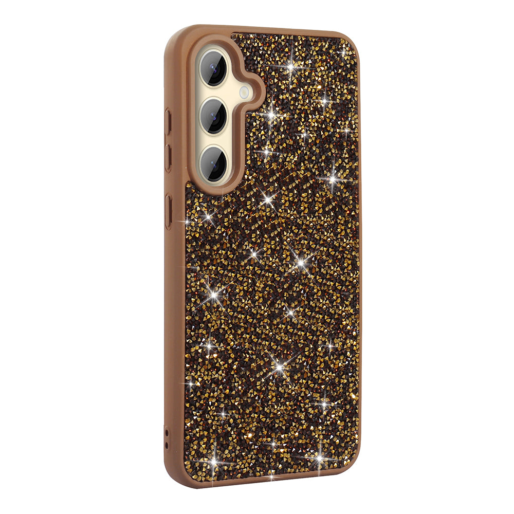 Galaxy A25 Case Shiny Stone Design Zore Diamond Cover Pink