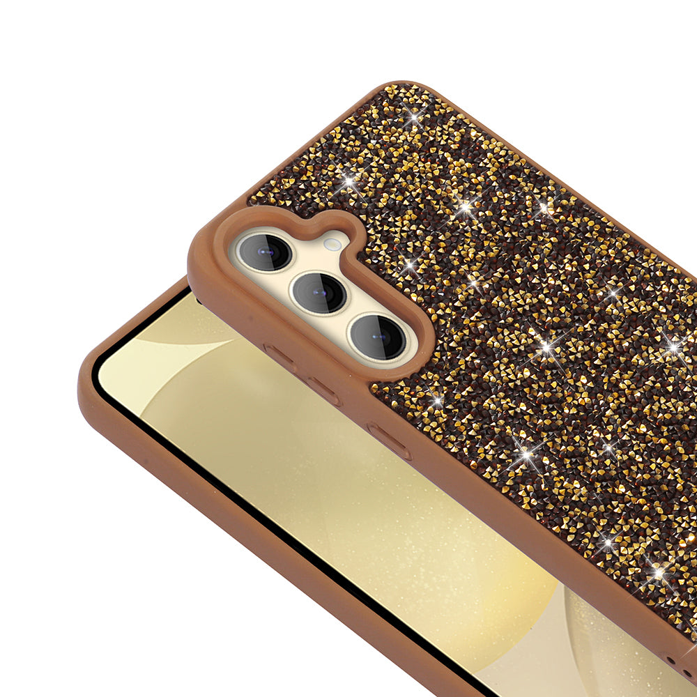 Galaxy A25 Case Shiny Stone Design Zore Diamond Cover Pink