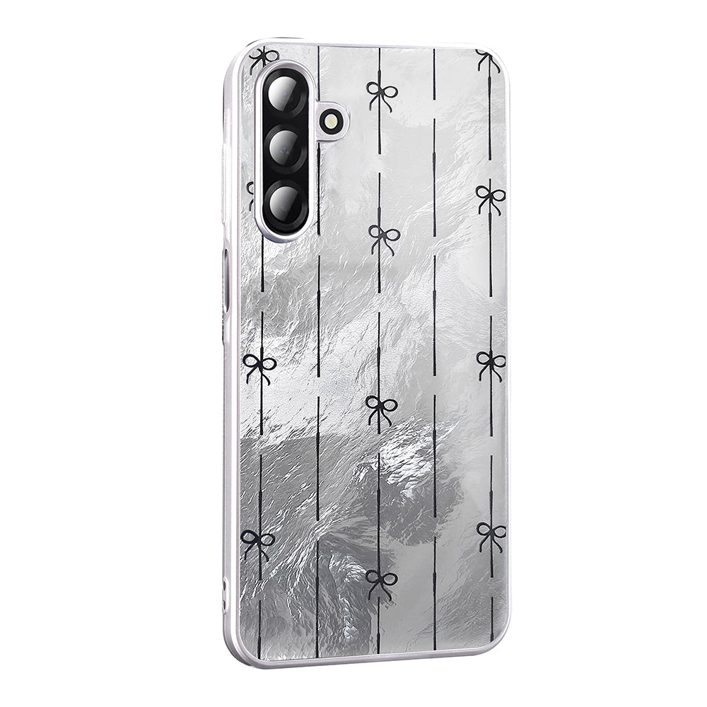 Galaxy A26 Case Patterned Zore Mep Cover Gold Leopard