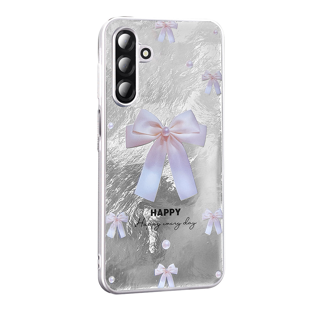 Galaxy A26 Case Patterned Zore Mep Cover Gray Leopard