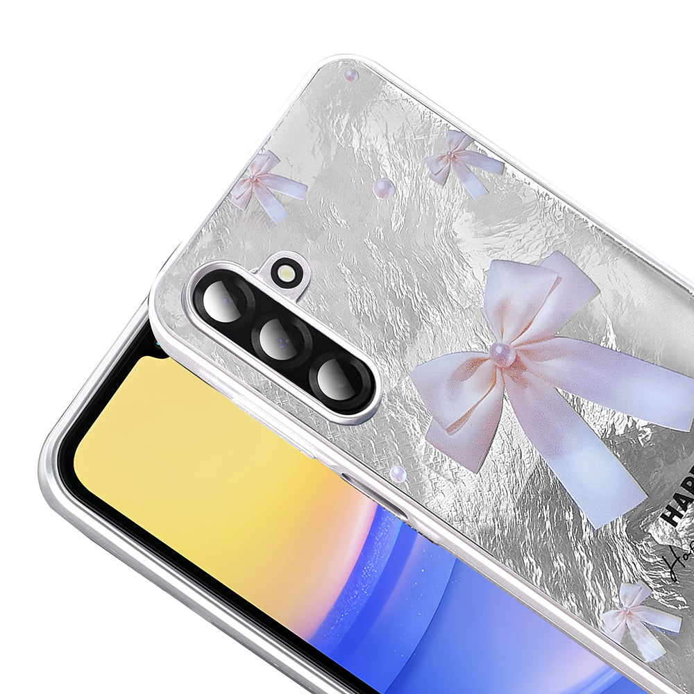 Galaxy A26 Case Patterned Zore Mep Cover Gold Leopard