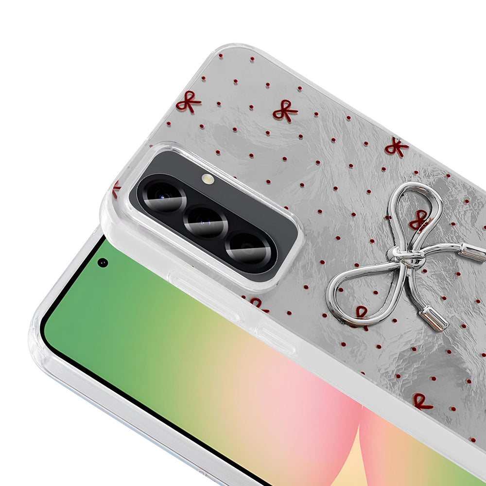 Galaxy A26 Case Camera Protection Figured Zore Ponti Silicone Cover White