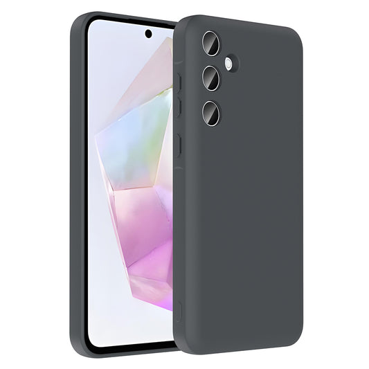 Galaxy A26 Case Camera Protection Card Holder Zore Vitra Cover Gray