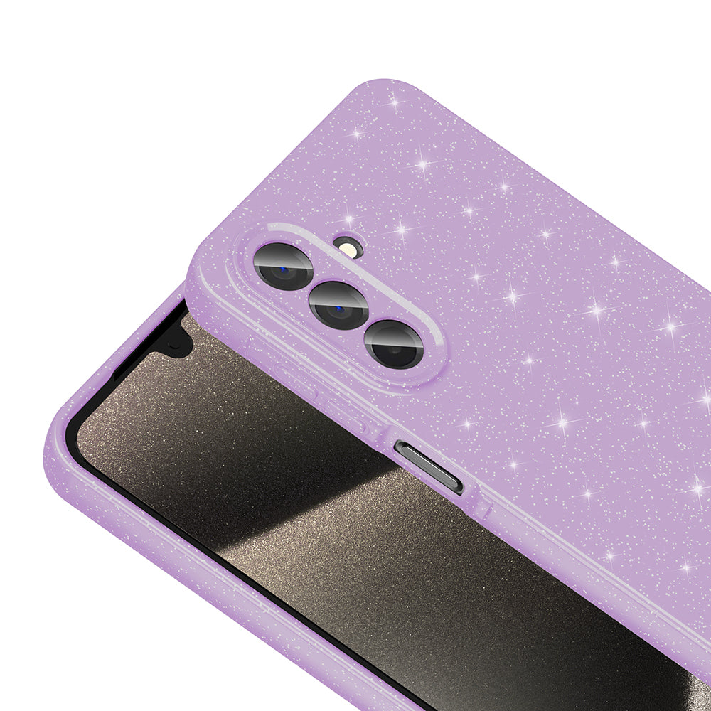 Galaxy A26 Case Camera Protection Glitter Luxury Zore Cotton Cover Black