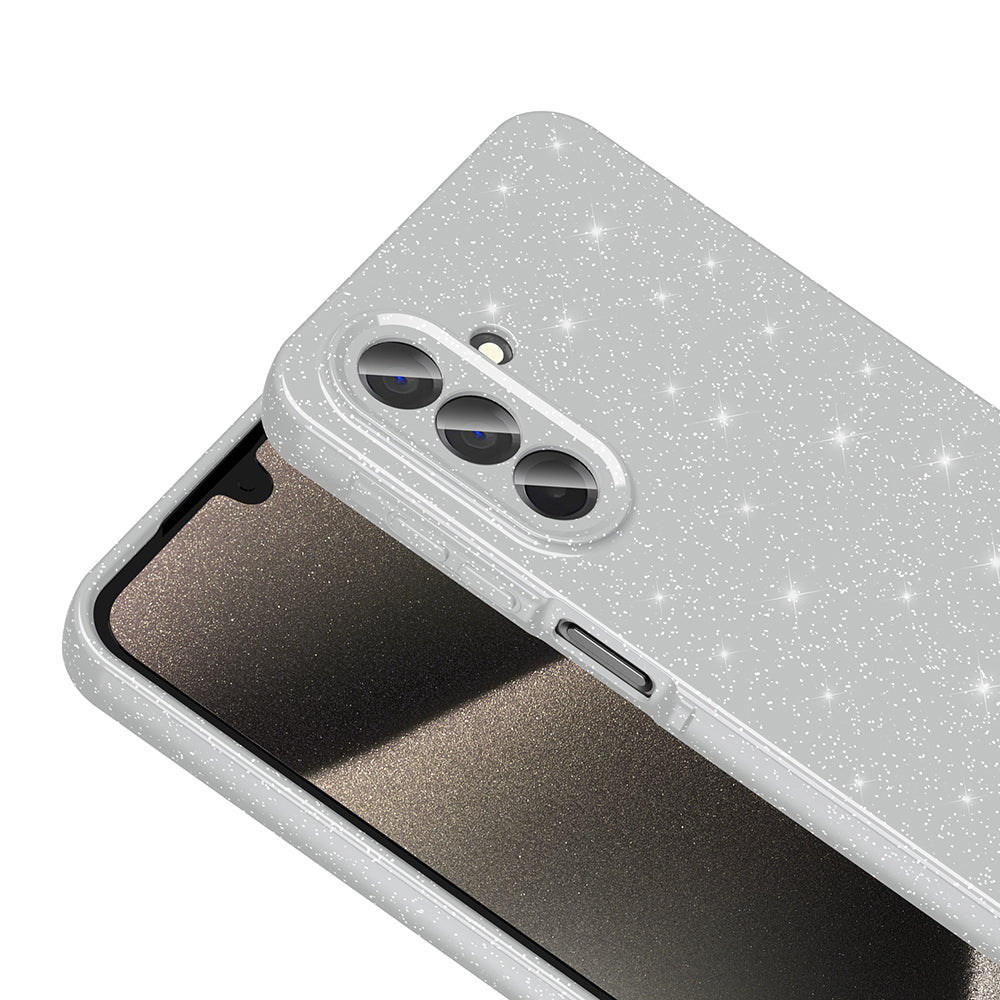 Galaxy A26 Case Camera Protection Glitter Luxury Zore Cotton Cover Black