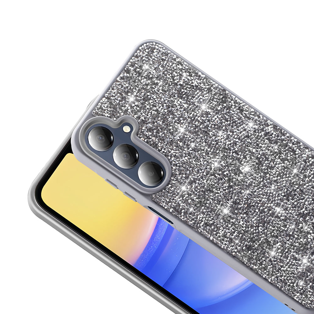 Galaxy A26 Case Shiny Stone Design Zore Diamond Cover Pink