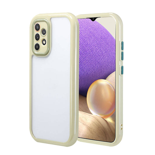 Galaxy A32 4G Case Camera Protection Colorful Edge and Frame Design Zore Vitamin Cover Green