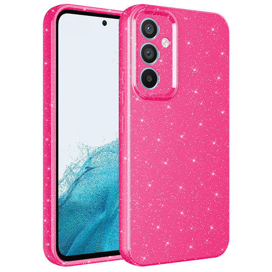 Galaxy A34 Kılıf Kamera Korumalı Simli Lüks Zore Koton Kapak