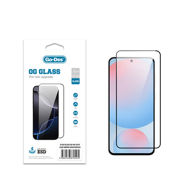 Galaxy A36 Go Des OG Glass Antistatik Temperli Cam Ekran Koruyucu Şeffaf
