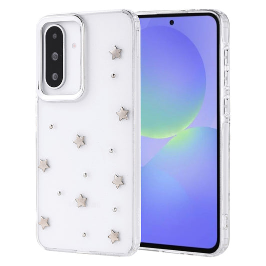 Galaxy A36 Case Airbag Design Glitter Transparent Zore Polar Star Cover