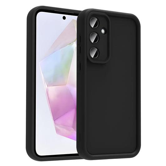 Galaxy A36 Case Camera Protection Zore Pineapple Cover Black