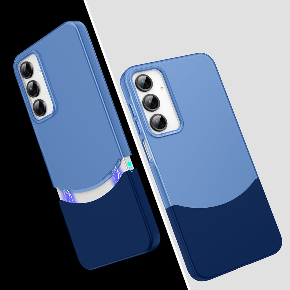 Galaxy A36 Magnetic Zore Double Cover Dark Blue