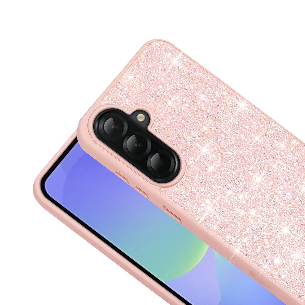 Galaxy A36 Case Shiny Stone Design Zore Diamond Cover Pink