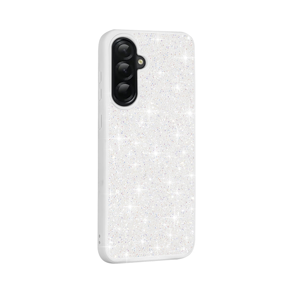 Galaxy A36 Case Shiny Stone Design Zore Diamond Cover White