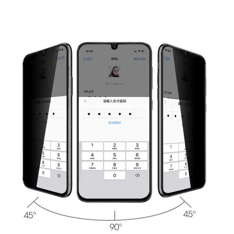 Galaxy A36 Zore New 5D Privacy Tempered Screen Protector Transparent