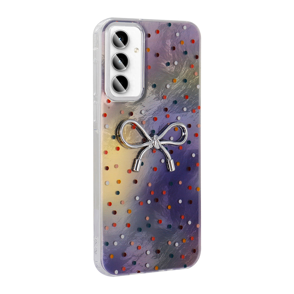 Galaxy A55 Case Camera Protection Figured Zore Ponti Silicone Cover Light Blue