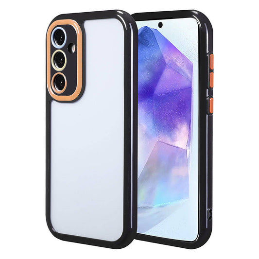 Galaxy A55 Case Camera Protection Colorful Edge and Frame Design Zore Vitamin Cover Black