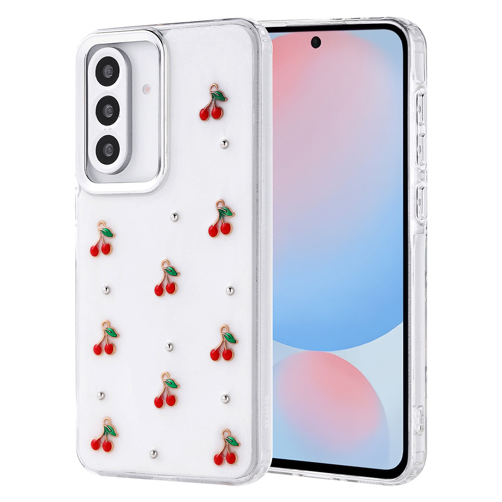 Galaxy A56 Case Airbag Design Glitter Transparent Zore Polar Star Cover