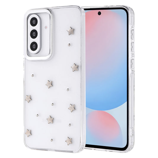 Galaxy A56 Case Airbag Design Glitter Transparent Zore Polar Star Cover