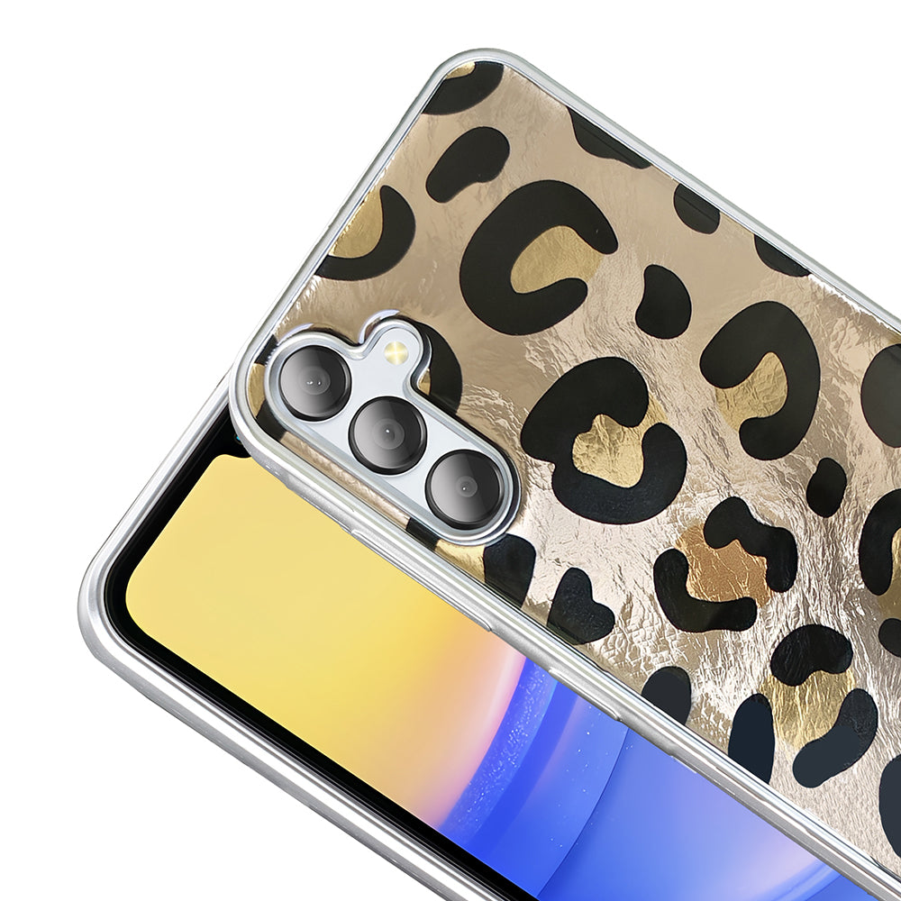 Galaxy A56 Case Patterned Zore Mep Cover Gray Leopard