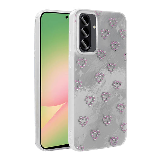 Galaxy A56 Case Camera Protection Figured Zore Ponti Silicone Cover White