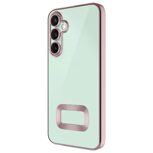 Galaxy A56 Case Camera Protection Logo Showing Zore Omega Cover Rose Gold