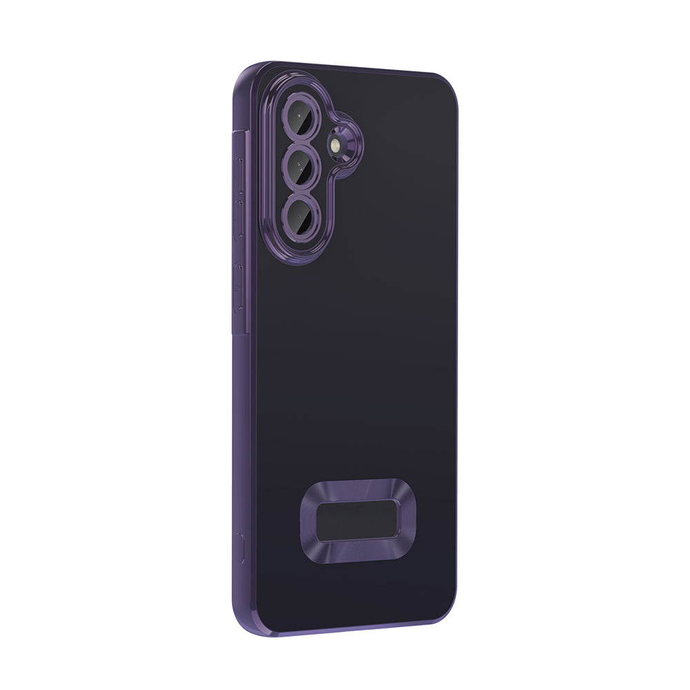 Galaxy A56 Case Camera Protection Logo Showing Zore Omega Cover Deep Purple