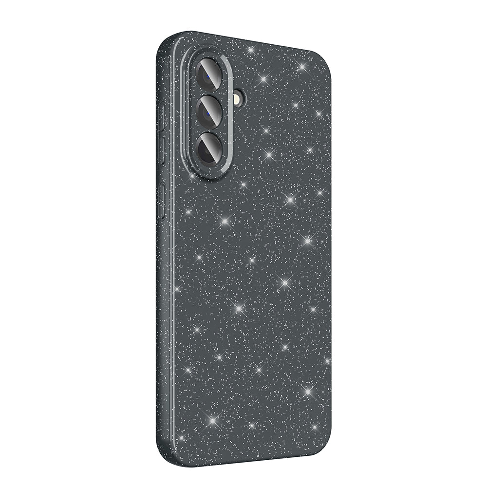 Galaxy A56 Case Camera Protection Glitter Luxury Zore Cotton Cover Silver