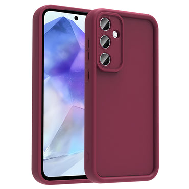 Galaxy A56 Case Camera Protection Zore Pineapple Cover Black