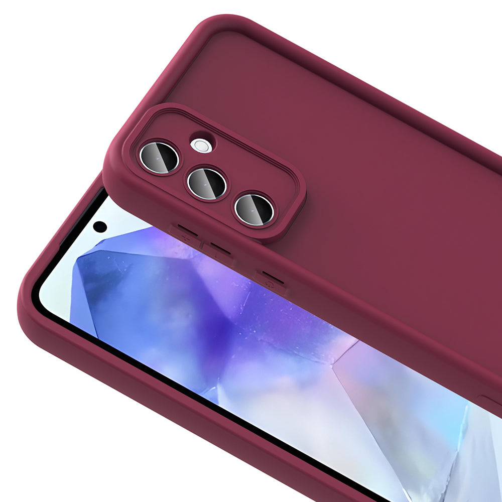 Galaxy A56 Case Camera Protection Zore Pineapple Cover Pink