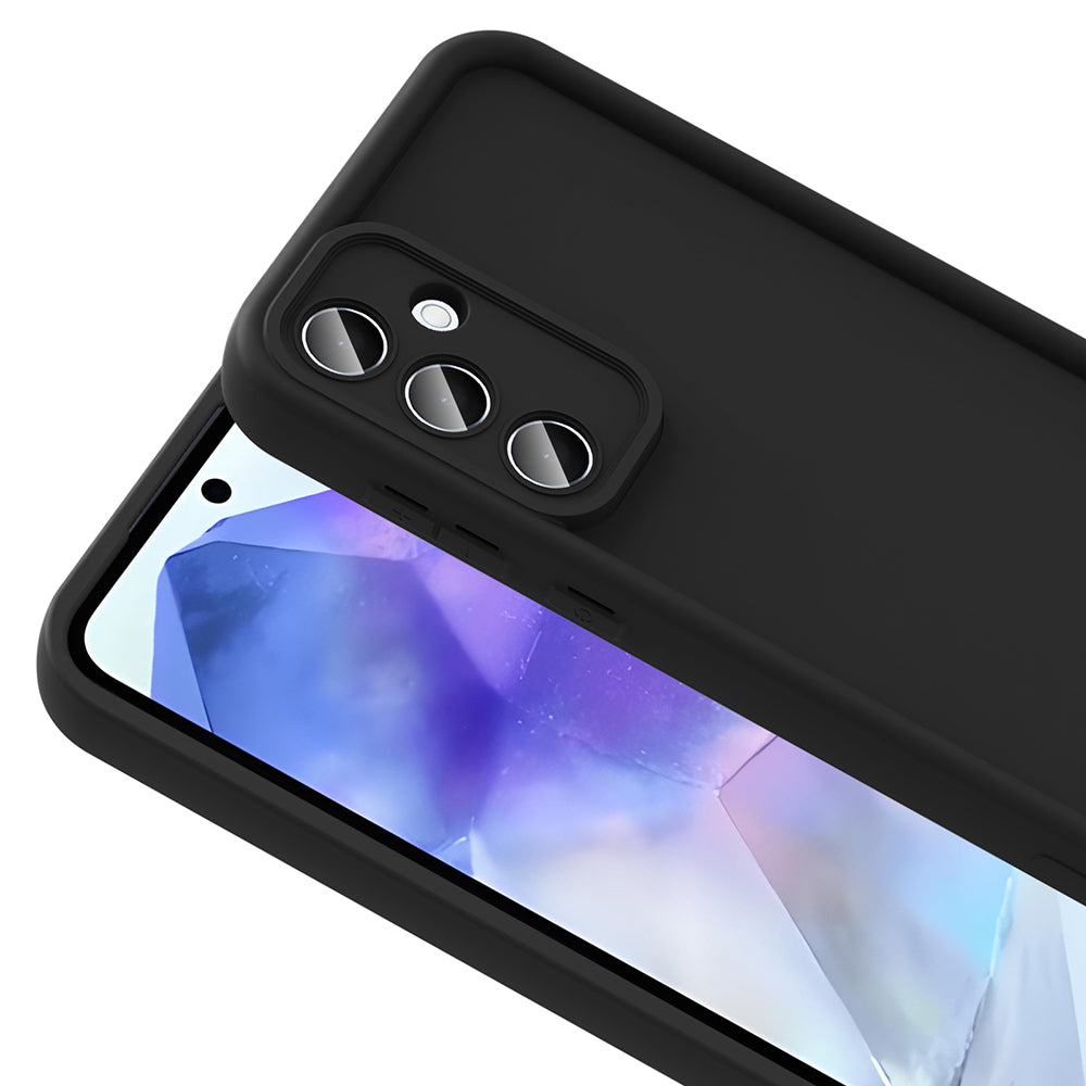 Galaxy A56 Case Camera Protection Zore Pineapple Cover Plum